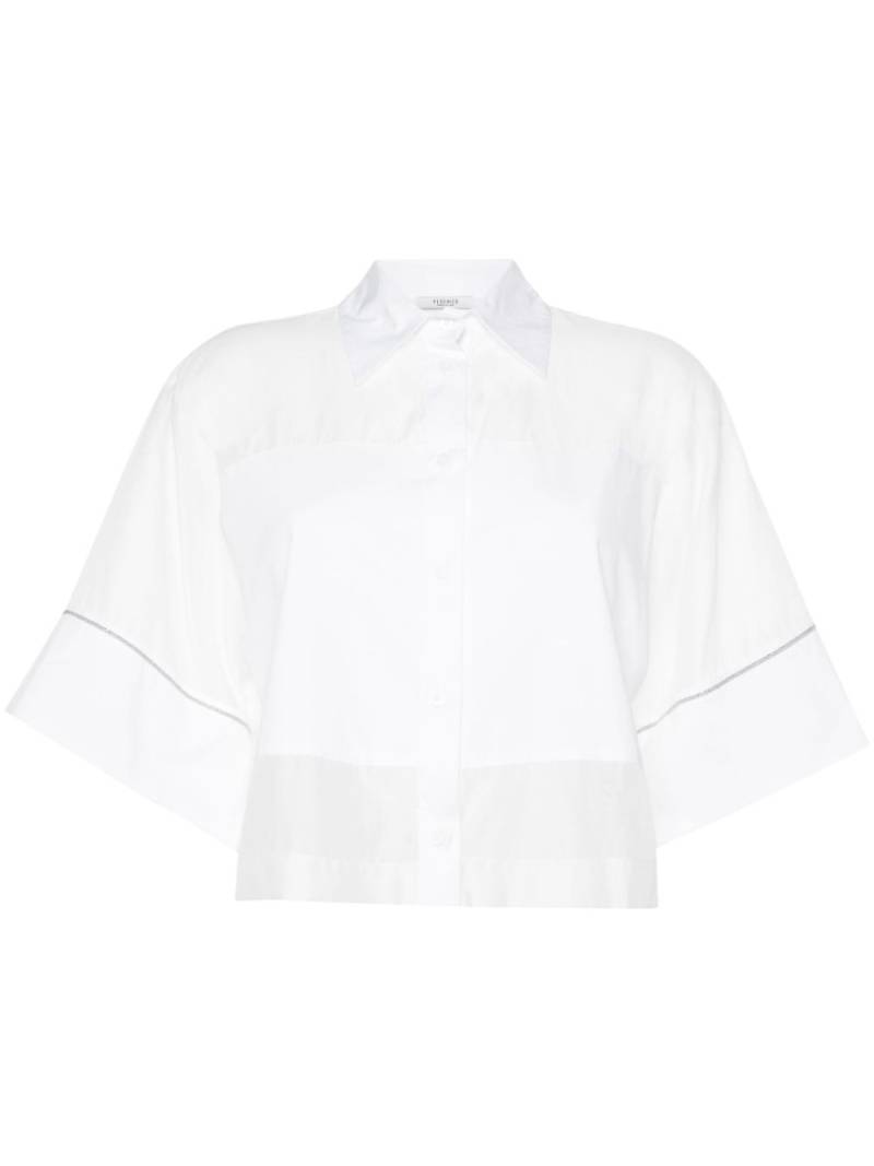 Peserico cropped short-sleeves shirt - White von Peserico