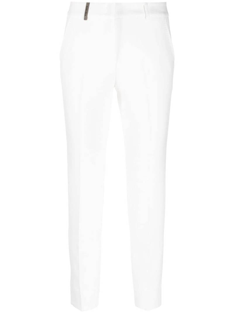 Peserico crystal buckle-detail trousers - White von Peserico