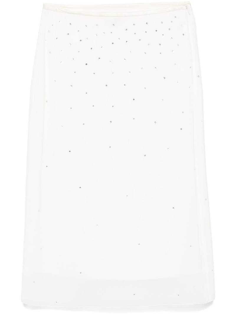 Peserico crystal-embellished skirt - Neutrals von Peserico