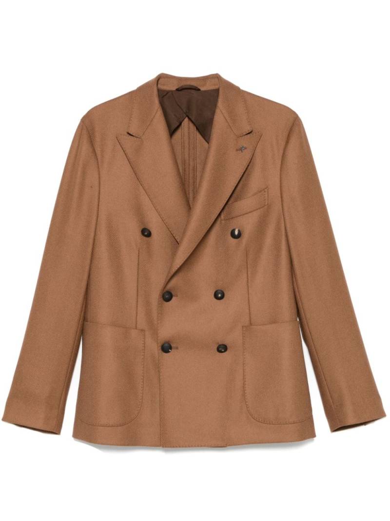 Peserico double-breasted blazer - Brown von Peserico