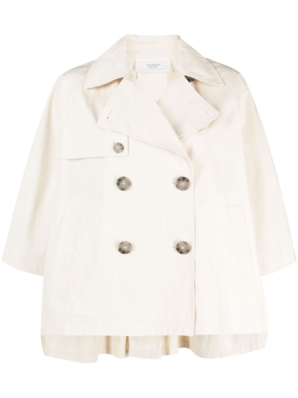 Peserico double-breasted cape trenchcoat - Neutrals von Peserico