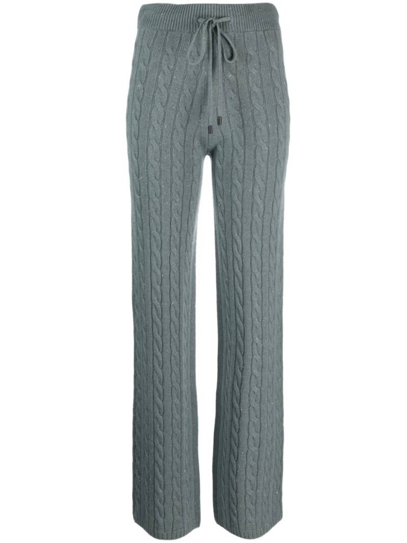 Peserico drawstring chunky-knit trousers - Green von Peserico