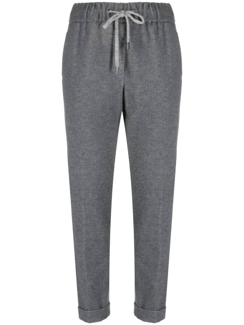 Peserico drawstring tapered trousers - Grey von Peserico