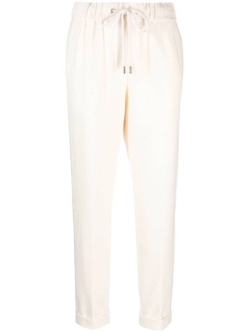 Peserico drawstring-waist cotton-blend track pants - Neutrals von Peserico