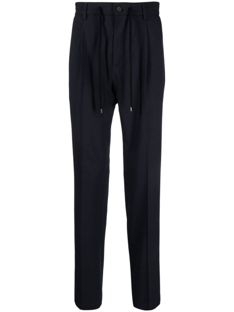 Peserico drawstring-waist tapered trousers - Blue von Peserico