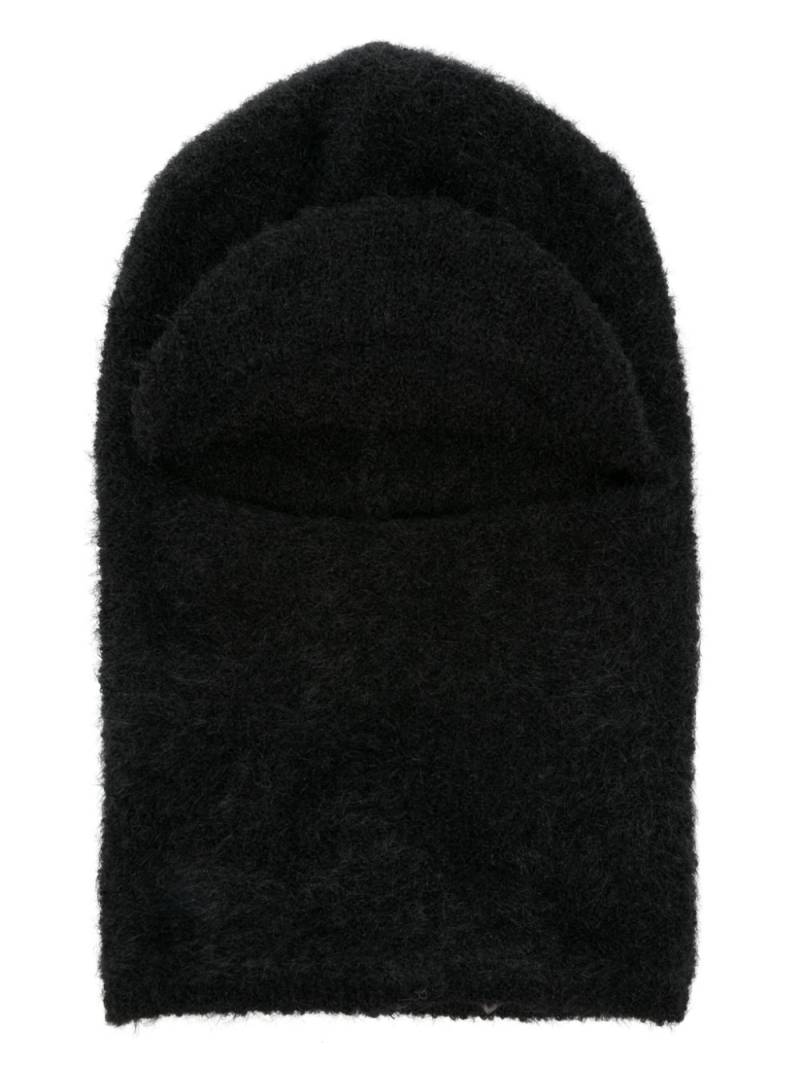 Peserico faux-fur peak balaclava - Black von Peserico