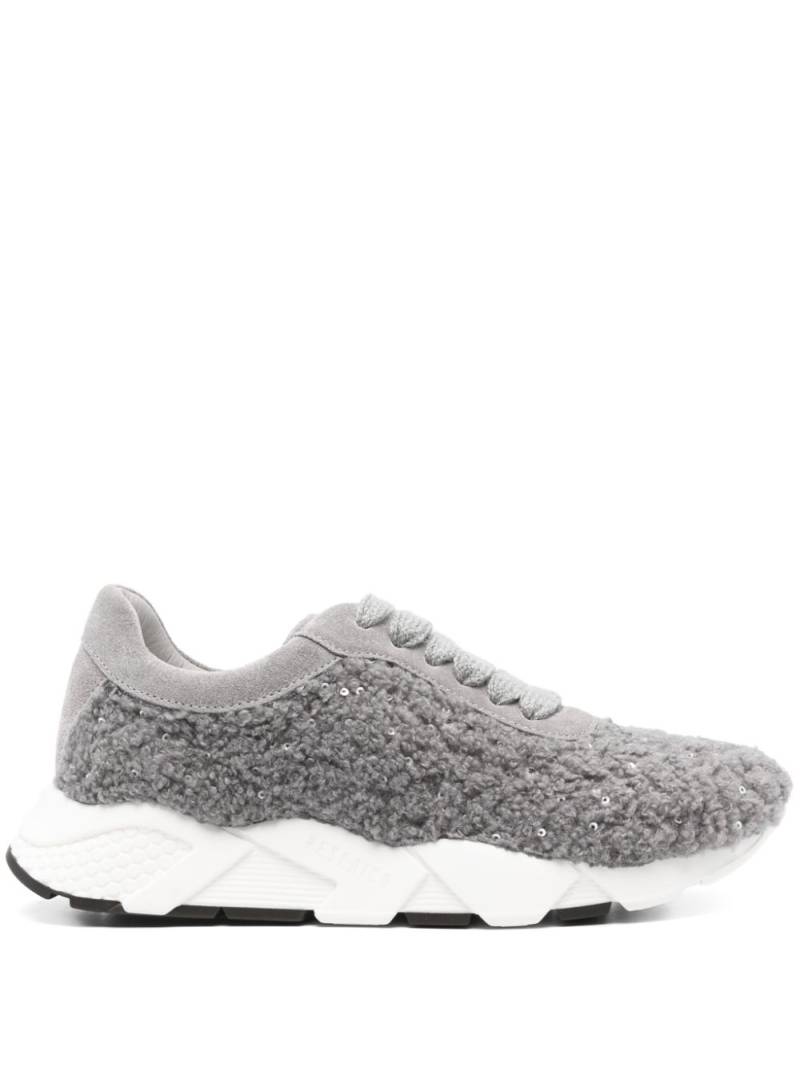 Peserico faux-shearling sneakers - Grey von Peserico