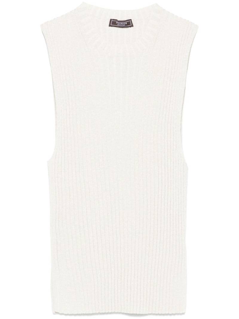 Peserico fine-ribbed tank top - Neutrals von Peserico