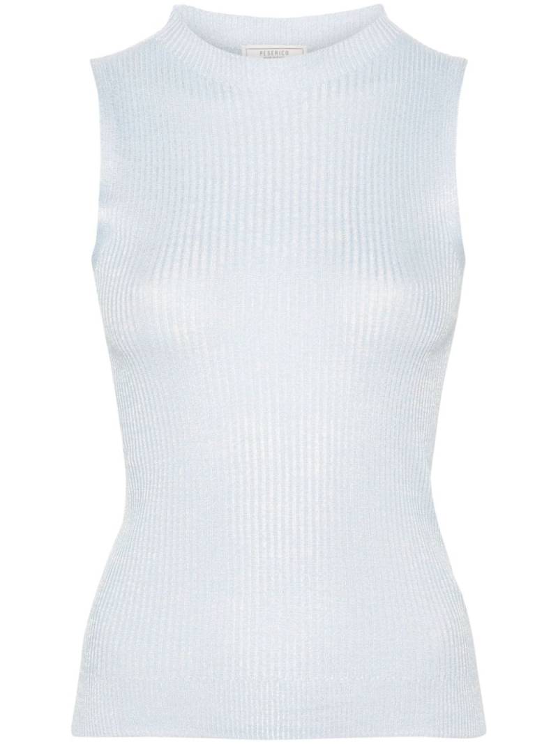 Peserico fine-ribbed top - Blue von Peserico