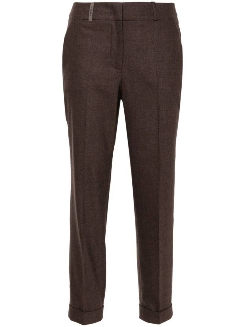 Peserico flannel trousers - Brown von Peserico