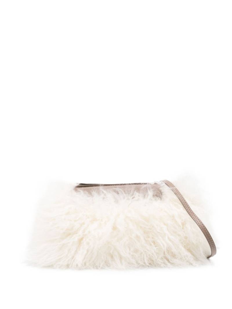 Peserico fur clutch bag - White von Peserico