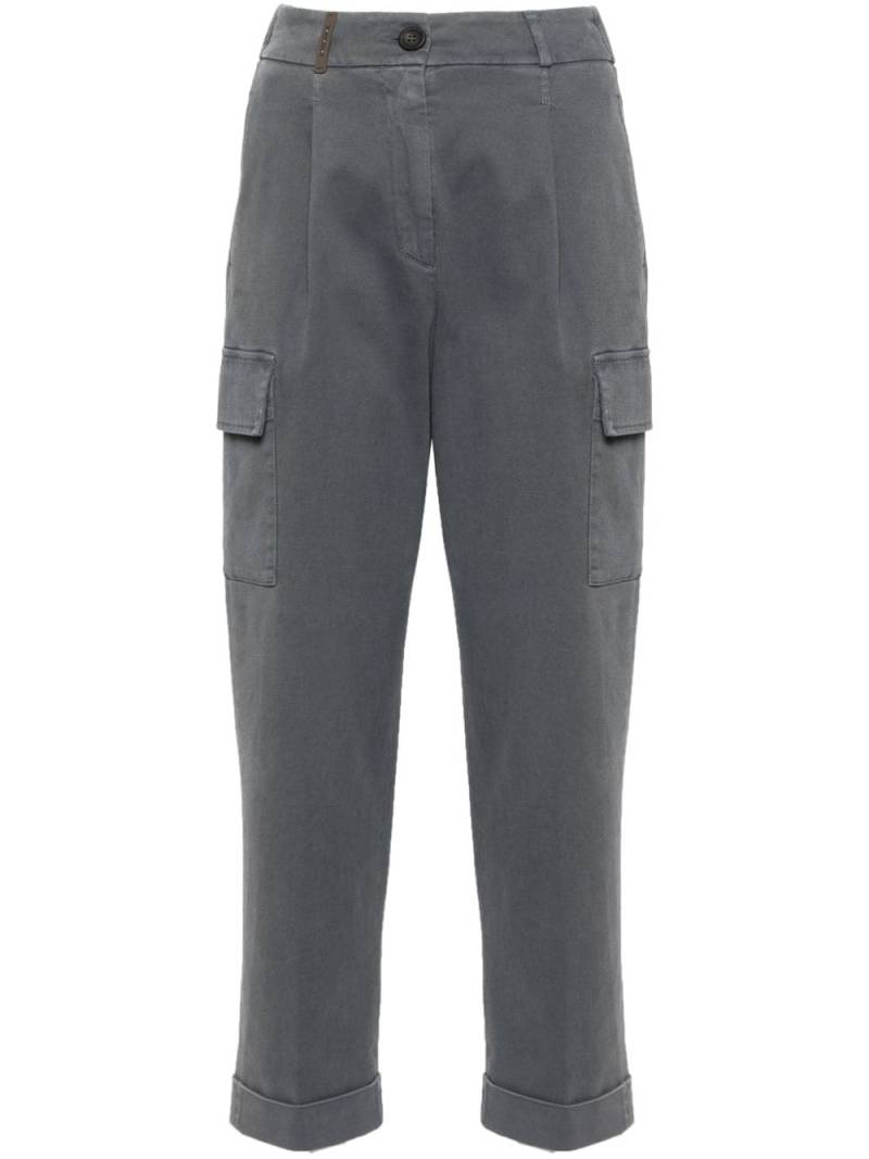 Peserico gabardine cargo trousers - Grey von Peserico