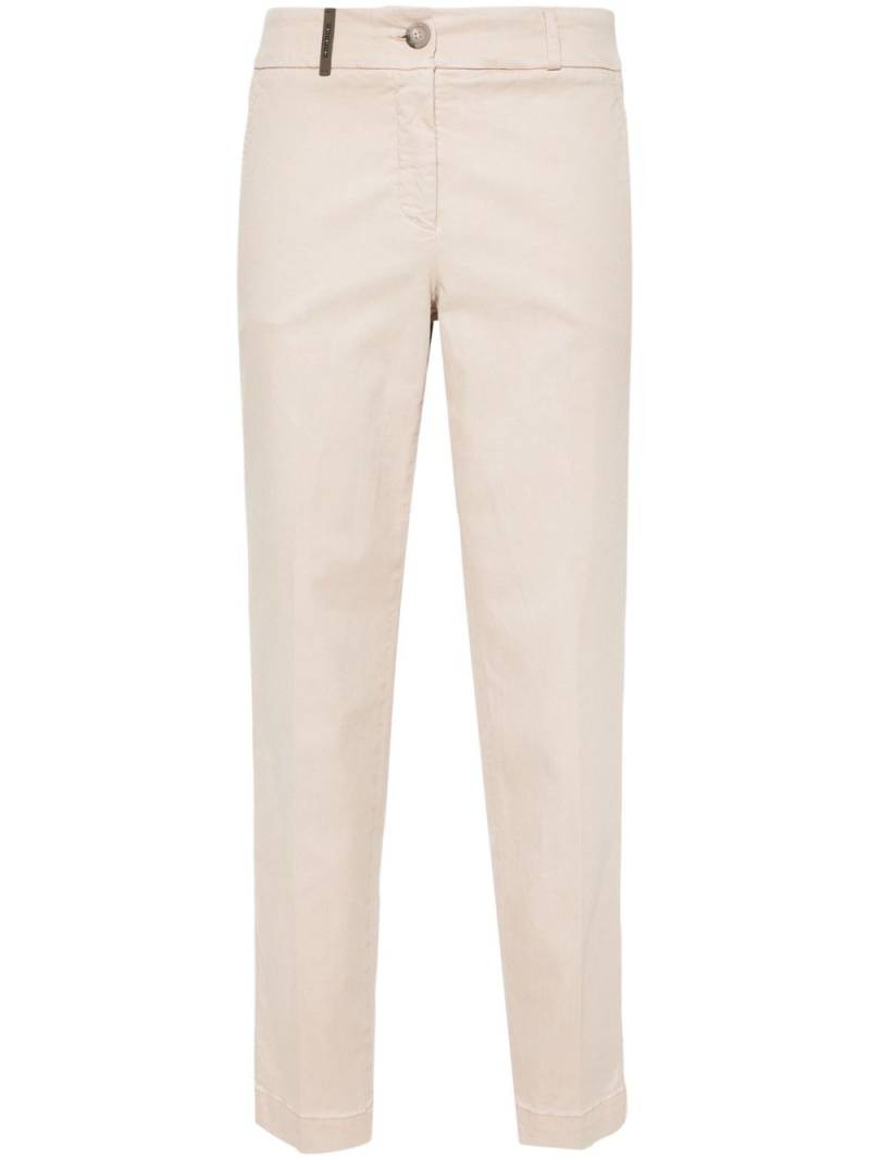 Peserico gabardine tapered trousers - Neutrals von Peserico