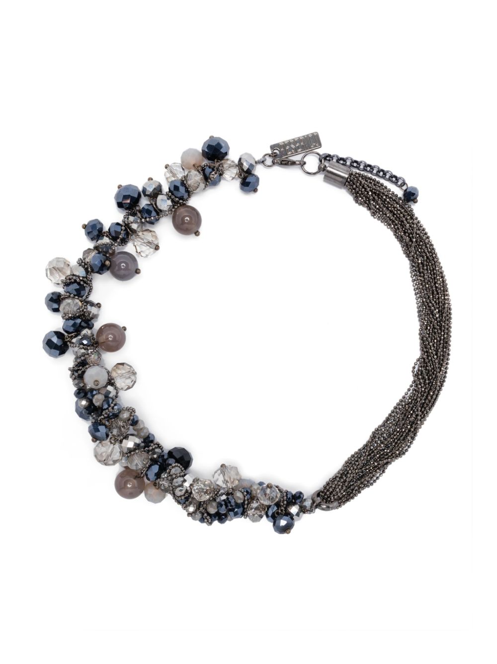 Peserico gemstone-detailing necklace - Silver von Peserico