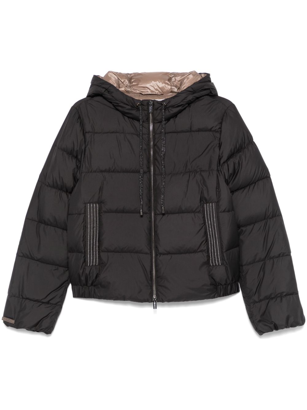 Peserico hooded down jacket - Black von Peserico