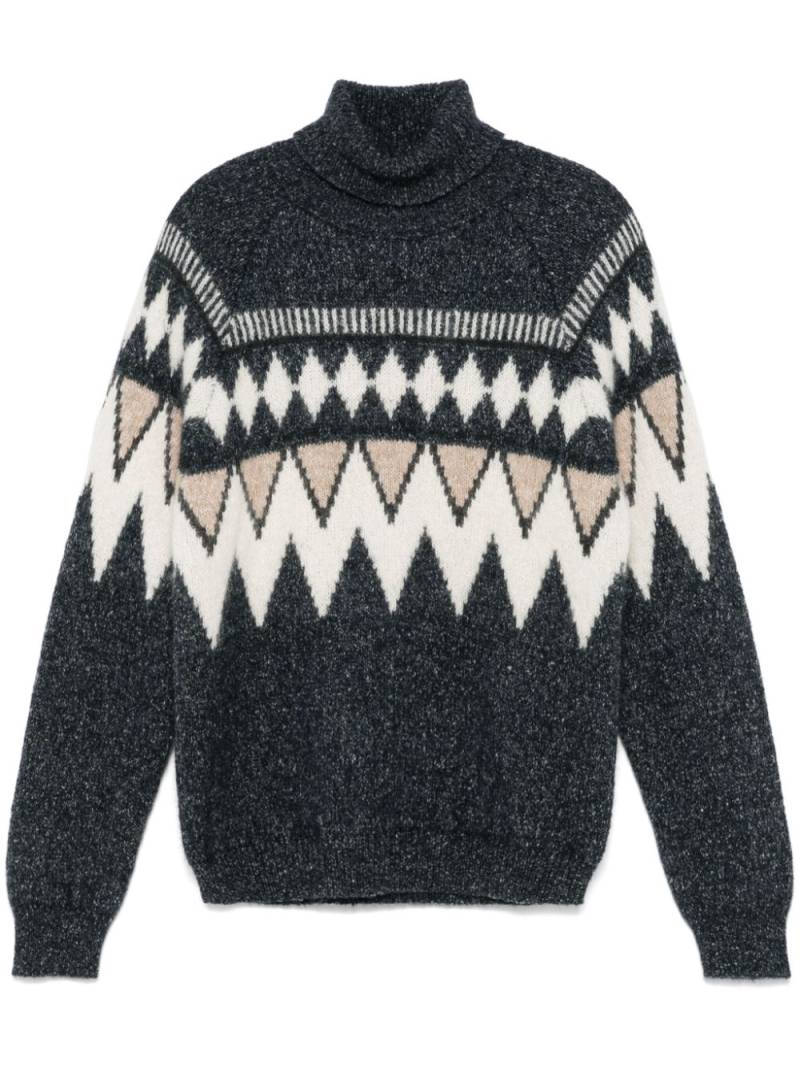 Peserico intarsia knit sweater - Blue von Peserico