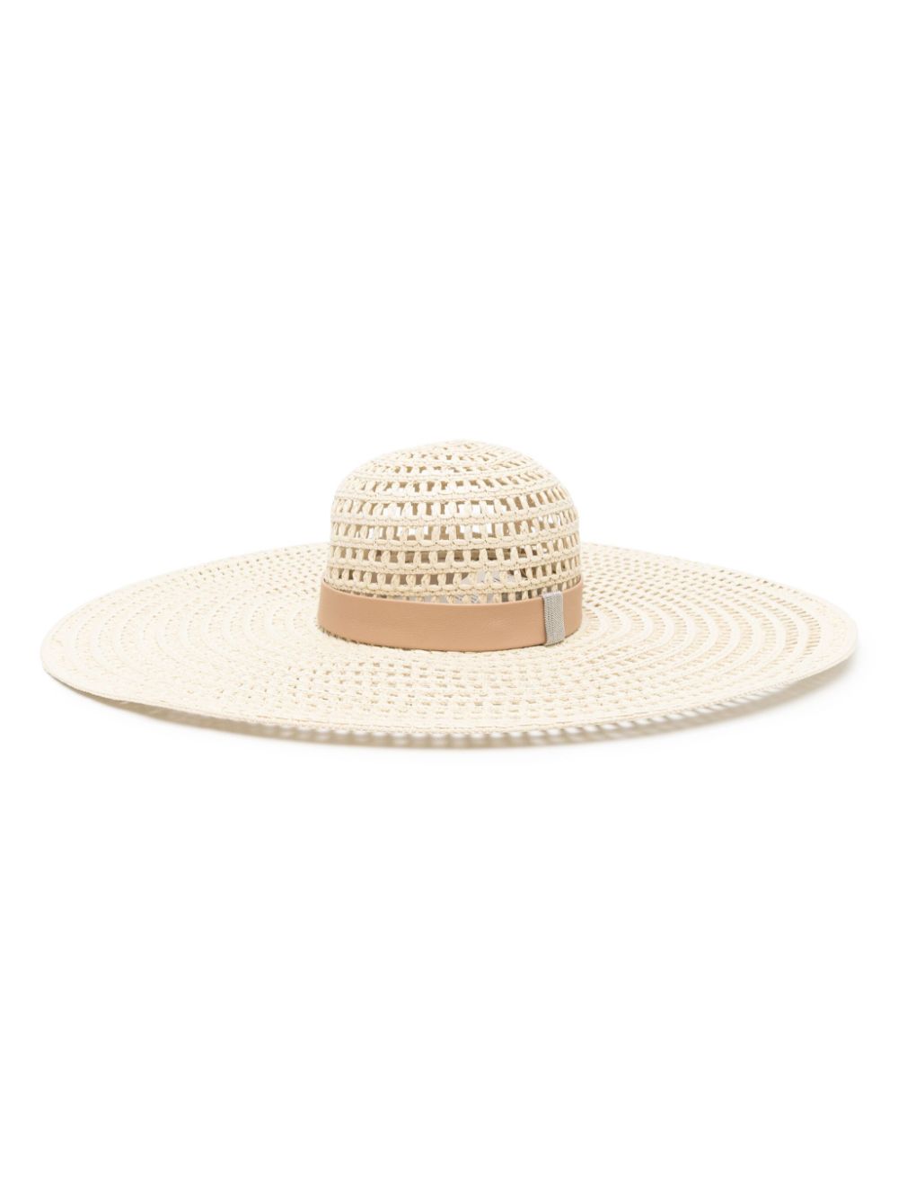 Peserico interwoven sun hat - Neutrals von Peserico