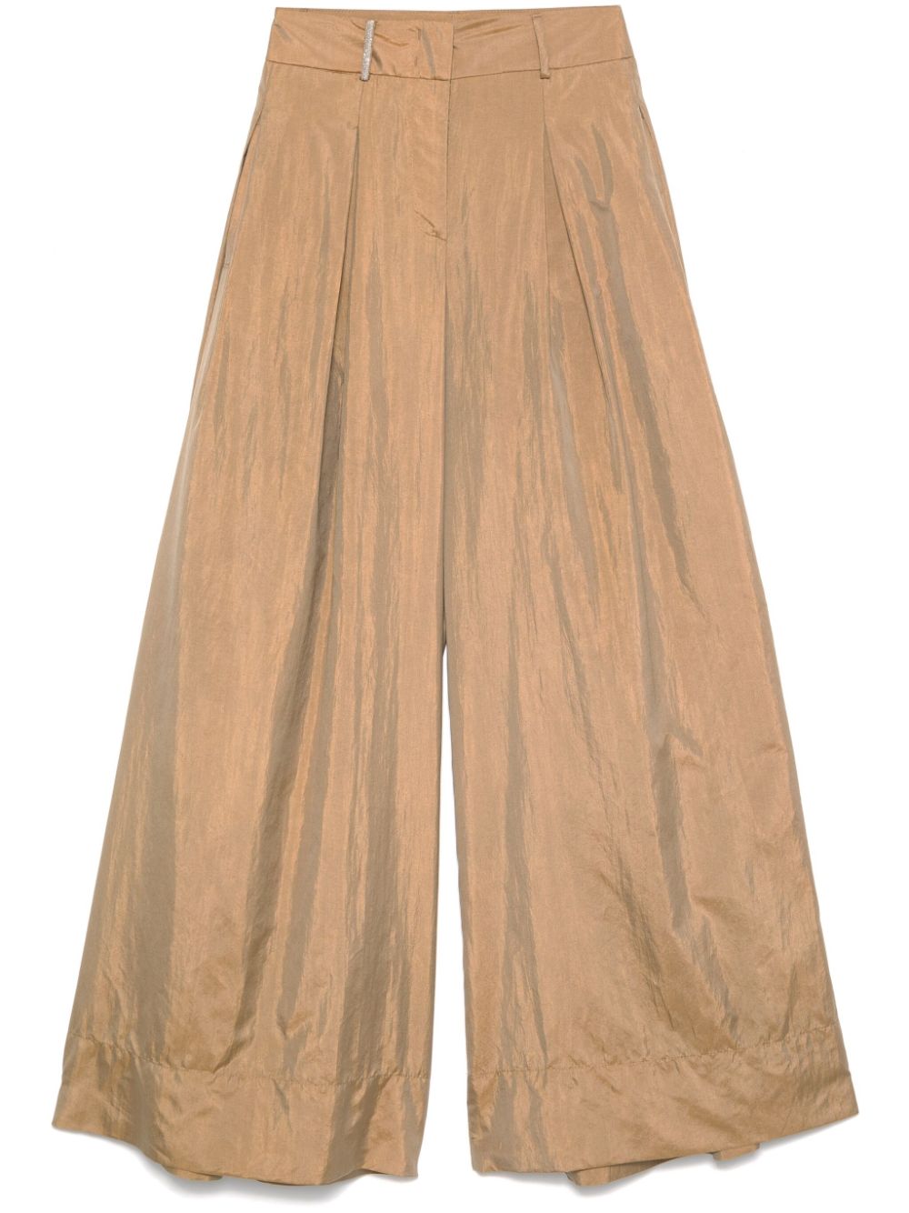 Peserico iridescent-effect palazzo pants - Neutrals von Peserico