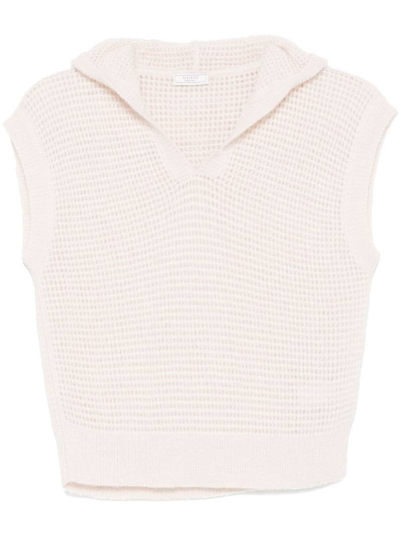 Peserico knitted hoodie - Neutrals von Peserico