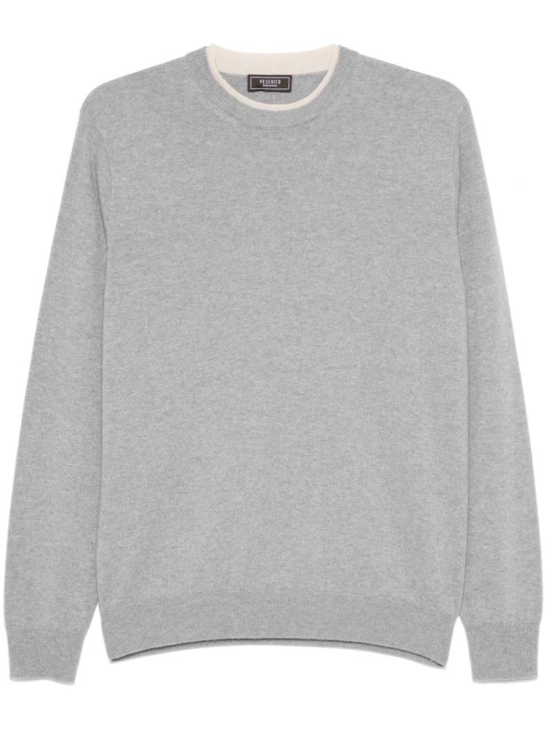 Peserico layered-detail sweater - Grey von Peserico