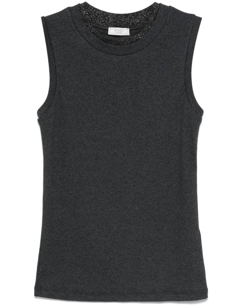 Peserico layered tank top - Grey von Peserico