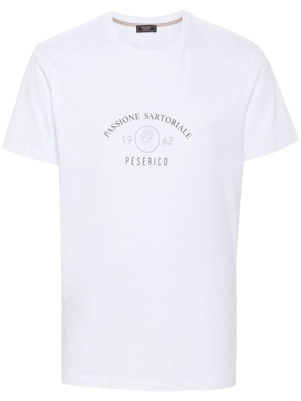 Peserico logo-print cotton T-shirt - White von Peserico