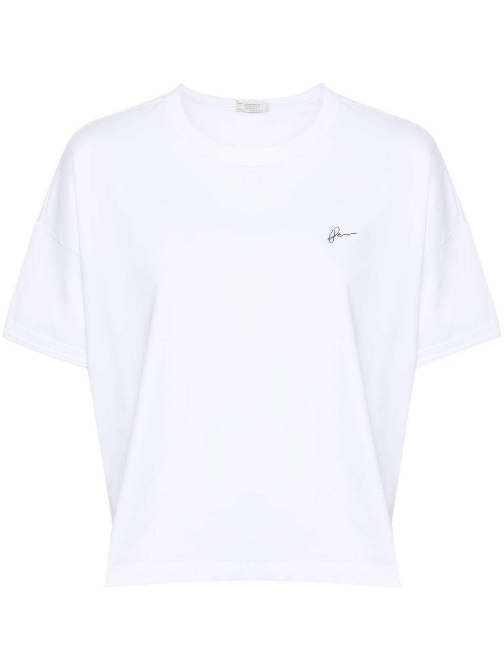 Peserico logo-stamp cotton T-shirt - White von Peserico