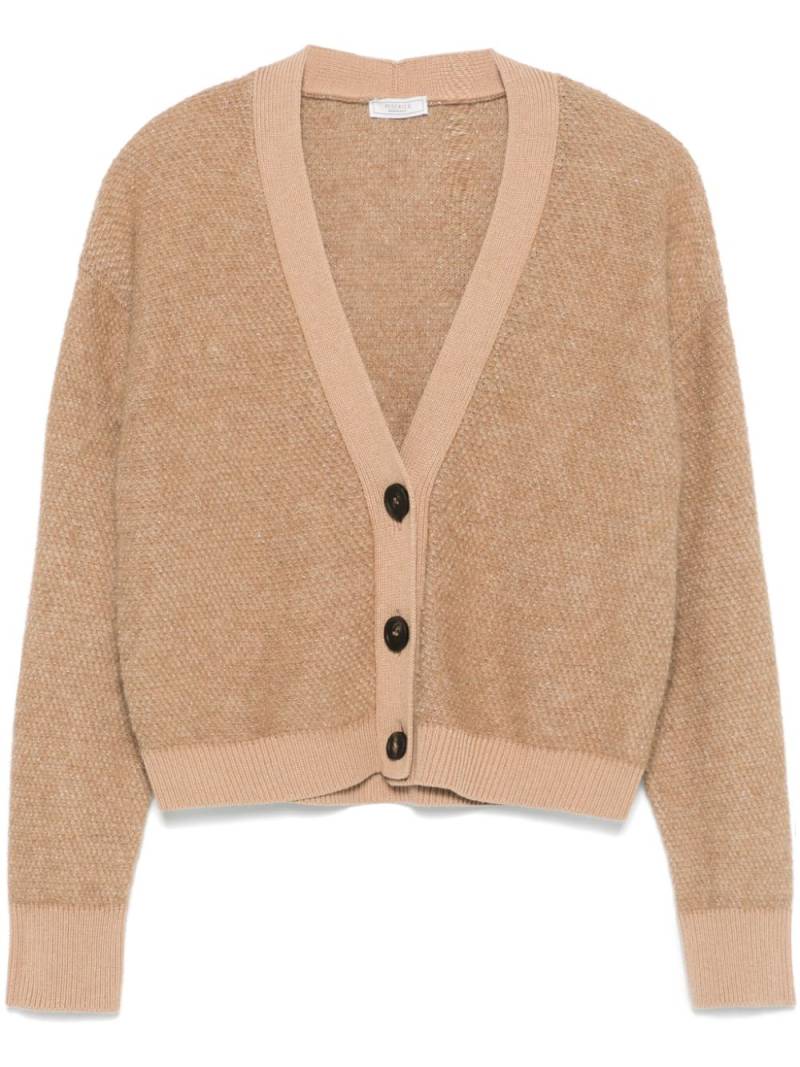 Peserico lurex cardigan - Brown von Peserico