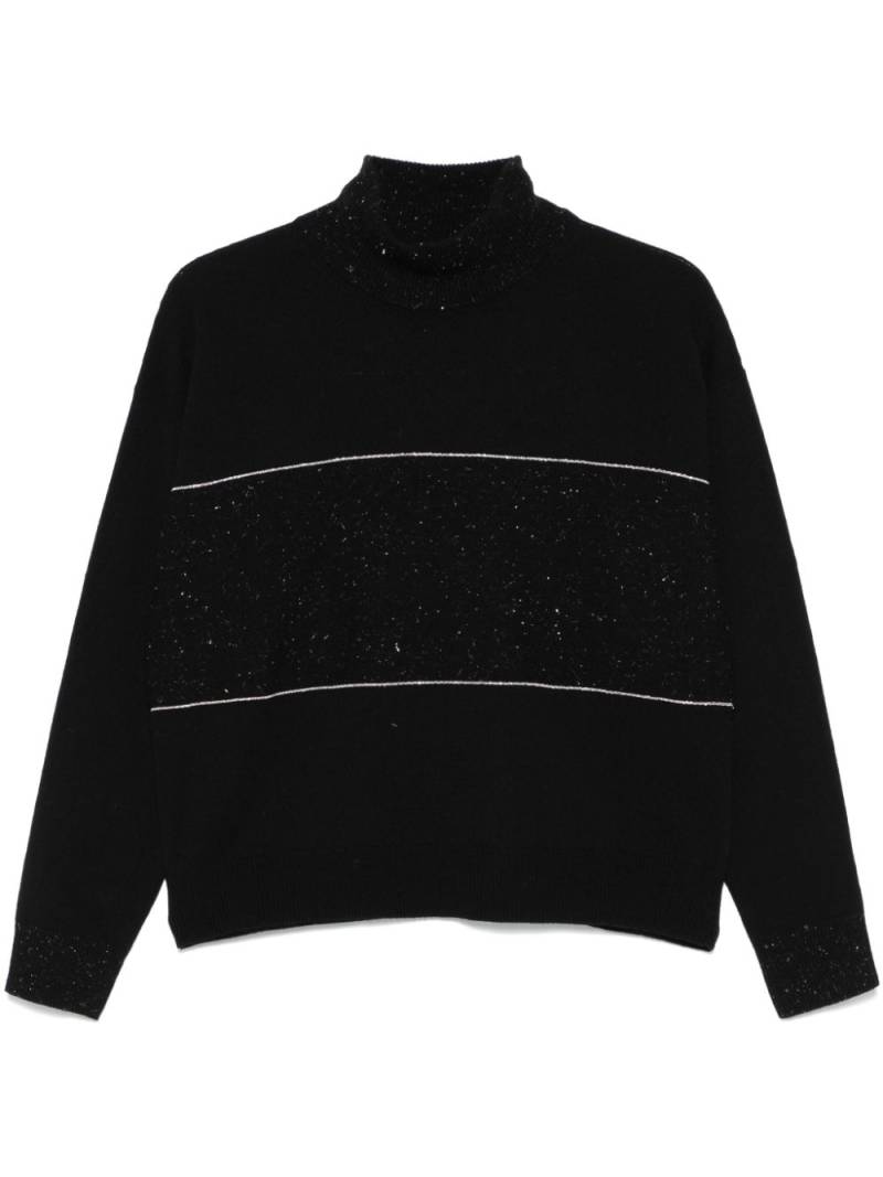 Peserico lurex-detail sweater - Black von Peserico