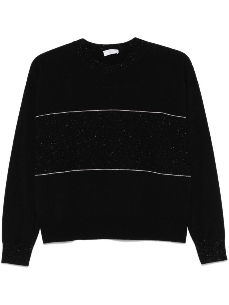 Peserico lurex-detail sweater - Black von Peserico