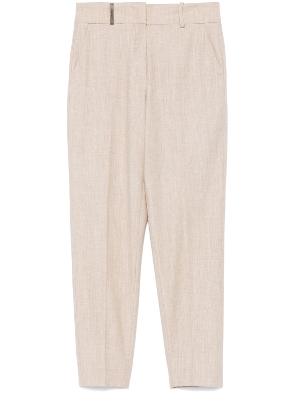 Peserico lurex-detail trousers - Neutrals von Peserico