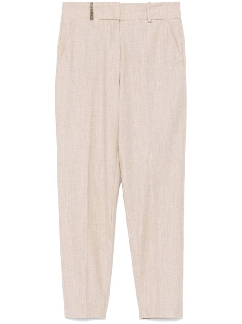 Peserico lurex-detail trousers - Neutrals von Peserico