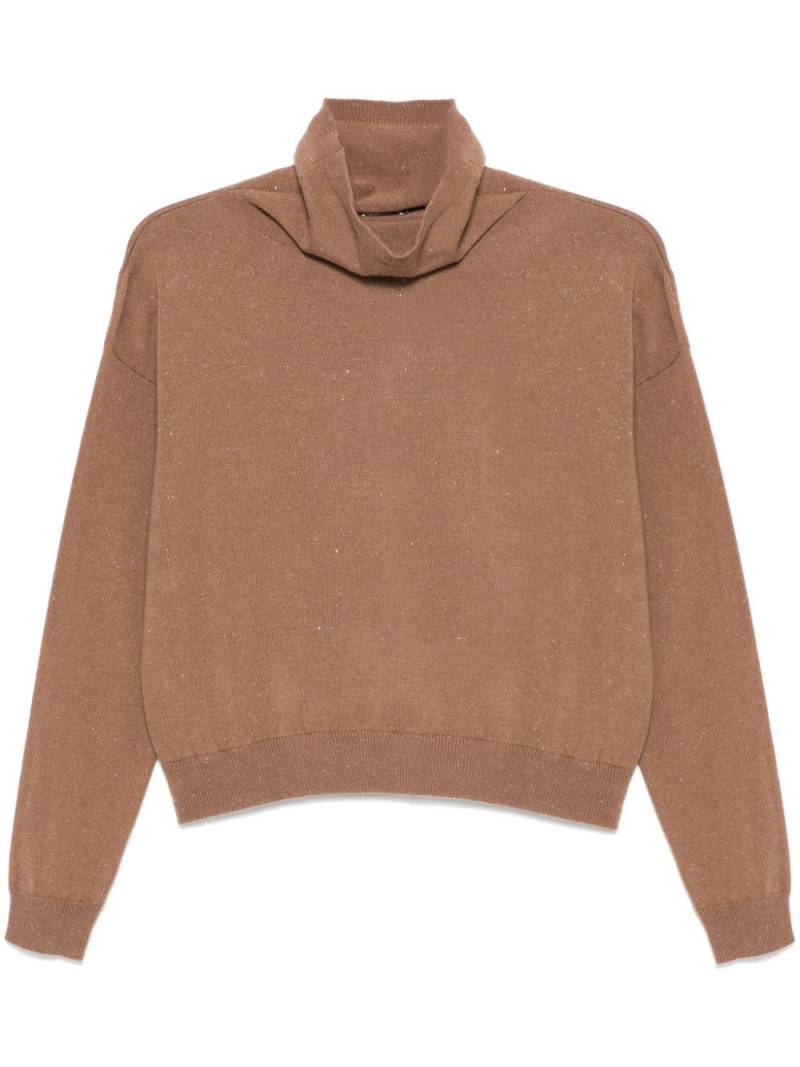 Peserico lurex sweater - Brown von Peserico