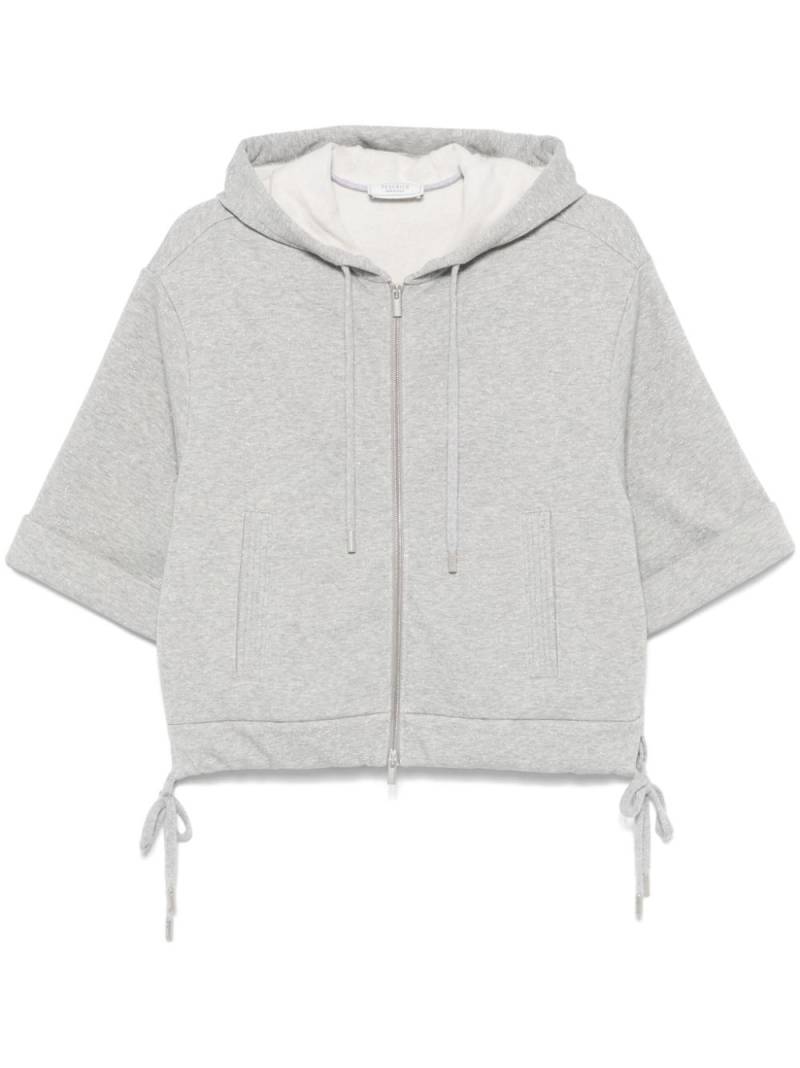 Peserico lurex zip-up sweatshirt - Grey von Peserico