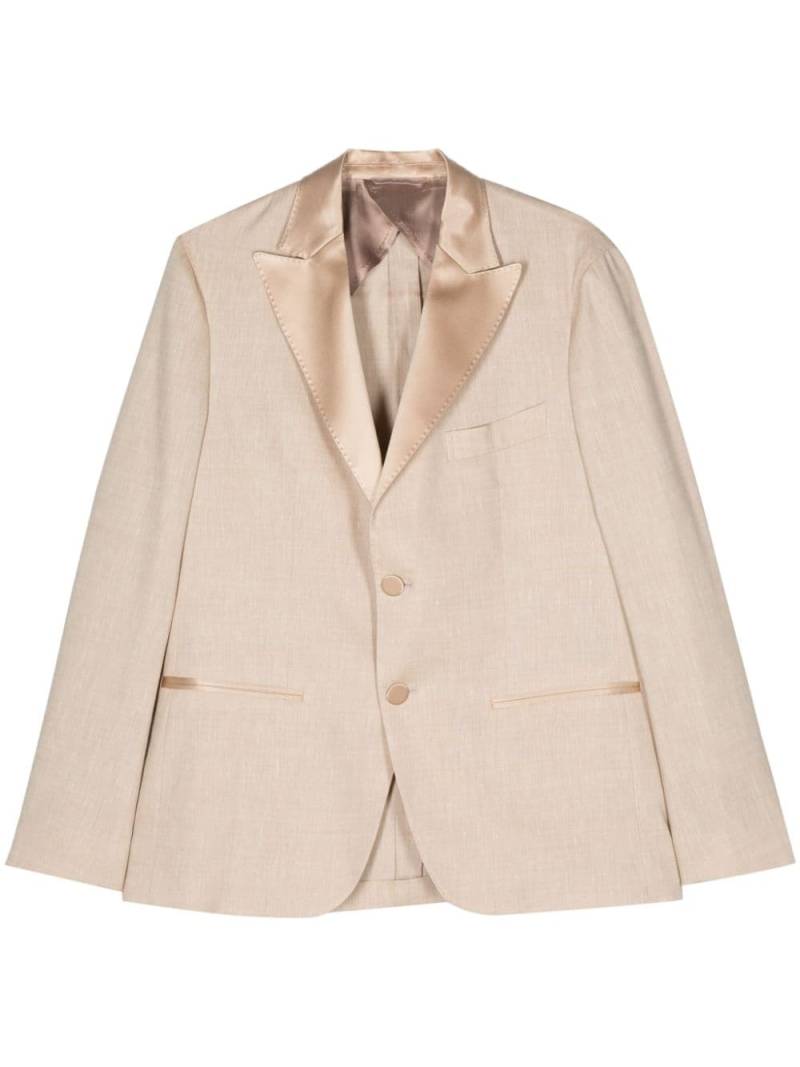 Peserico mélange-effect panelled blazer - Neutrals von Peserico