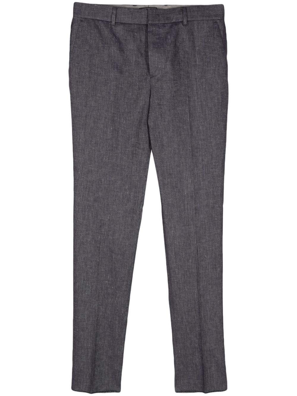 Peserico mélange-effect straight trousers - Blue von Peserico