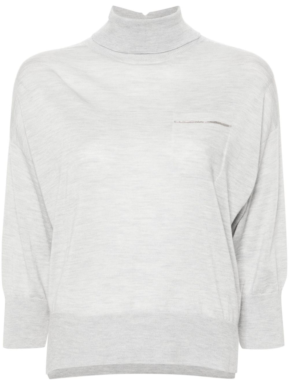 Peserico mélange-effect sweater - Grey von Peserico