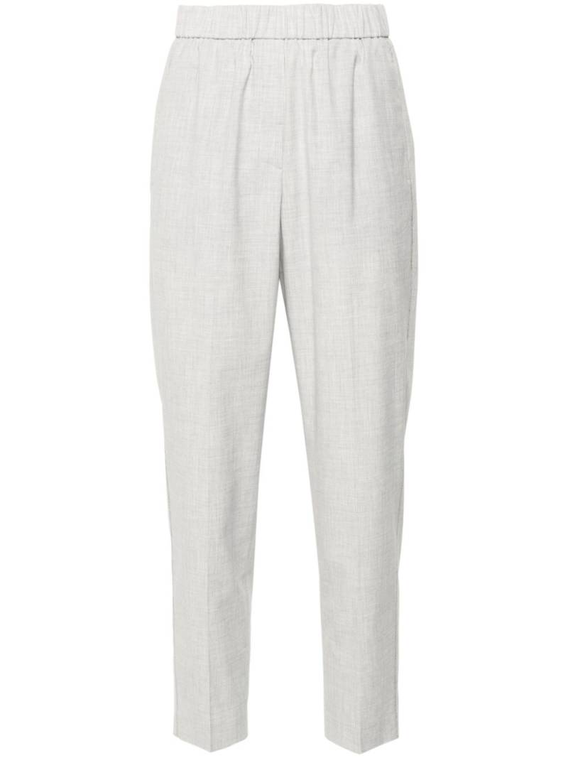 Peserico mélange-effect trousers - Grey von Peserico