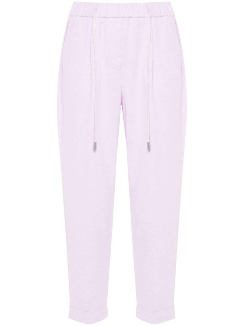 Peserico mélange track pants - Purple von Peserico