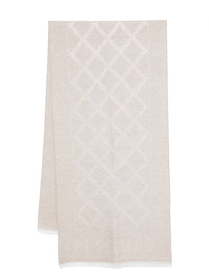 Peserico metallic-jacquard scarf - Neutrals von Peserico