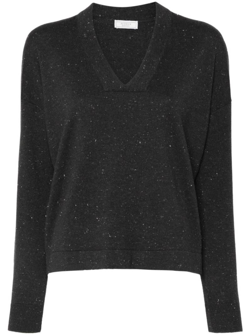 Peserico metallic-threading jumper - Grey von Peserico