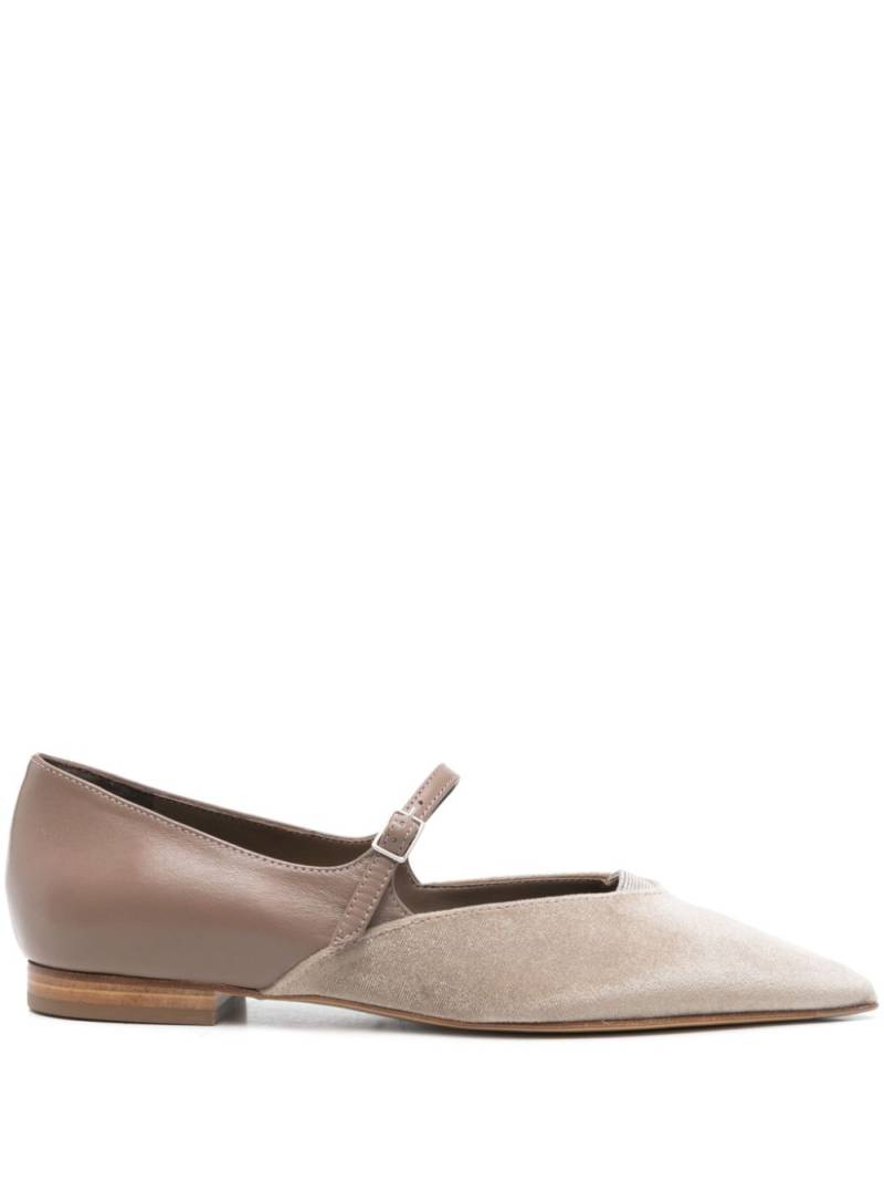 Peserico panelled ballet flats - Brown von Peserico