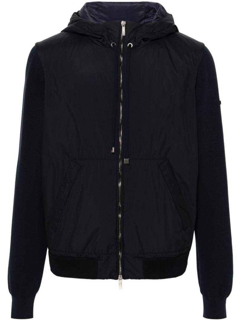 Peserico panelled hooded jacket - Blue von Peserico