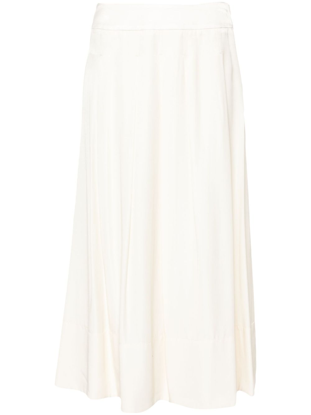 Peserico pleat-detail midi skirt - Neutrals von Peserico