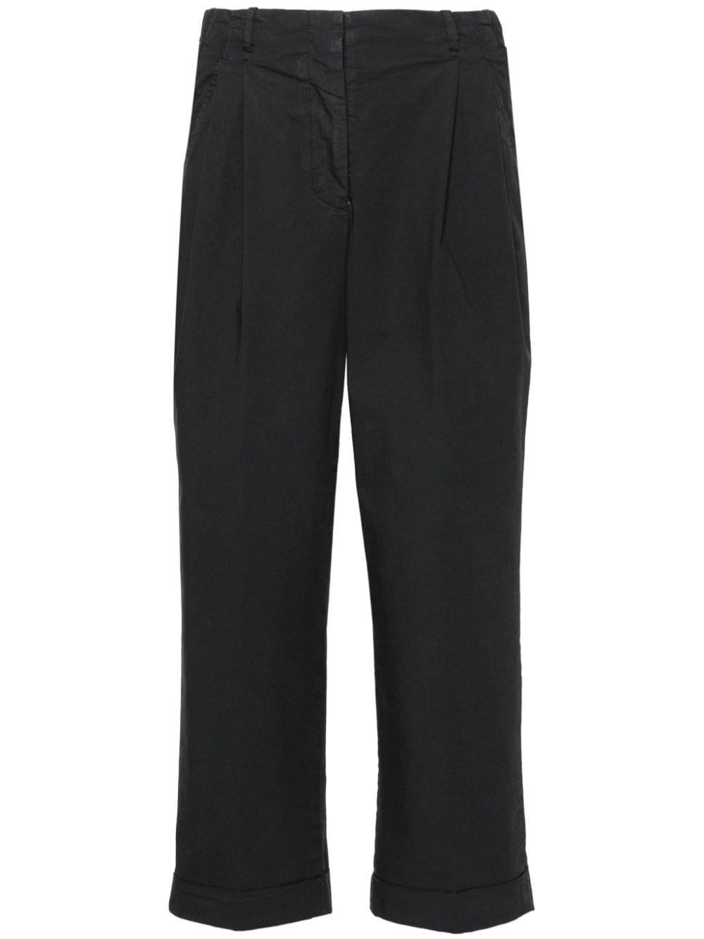 Peserico pleated cotton tapered trousers - Grey von Peserico