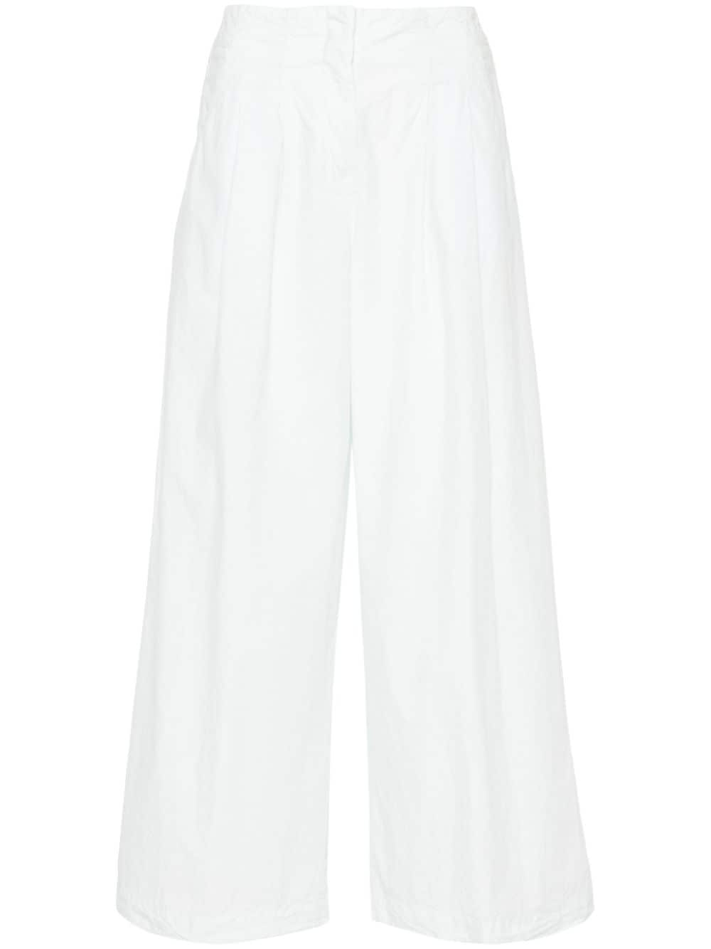 Peserico pleated cotton wide trousers - Blue von Peserico