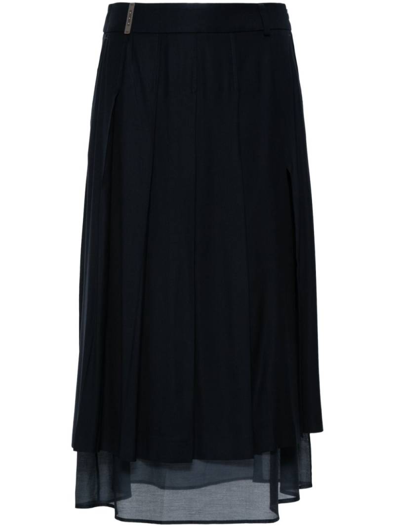 Peserico pleated midi skirt - Blue von Peserico