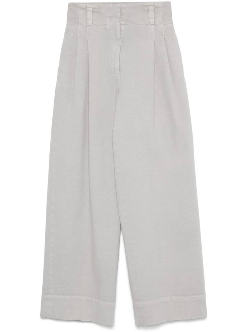 Peserico pleated palazzo pants - Grey von Peserico