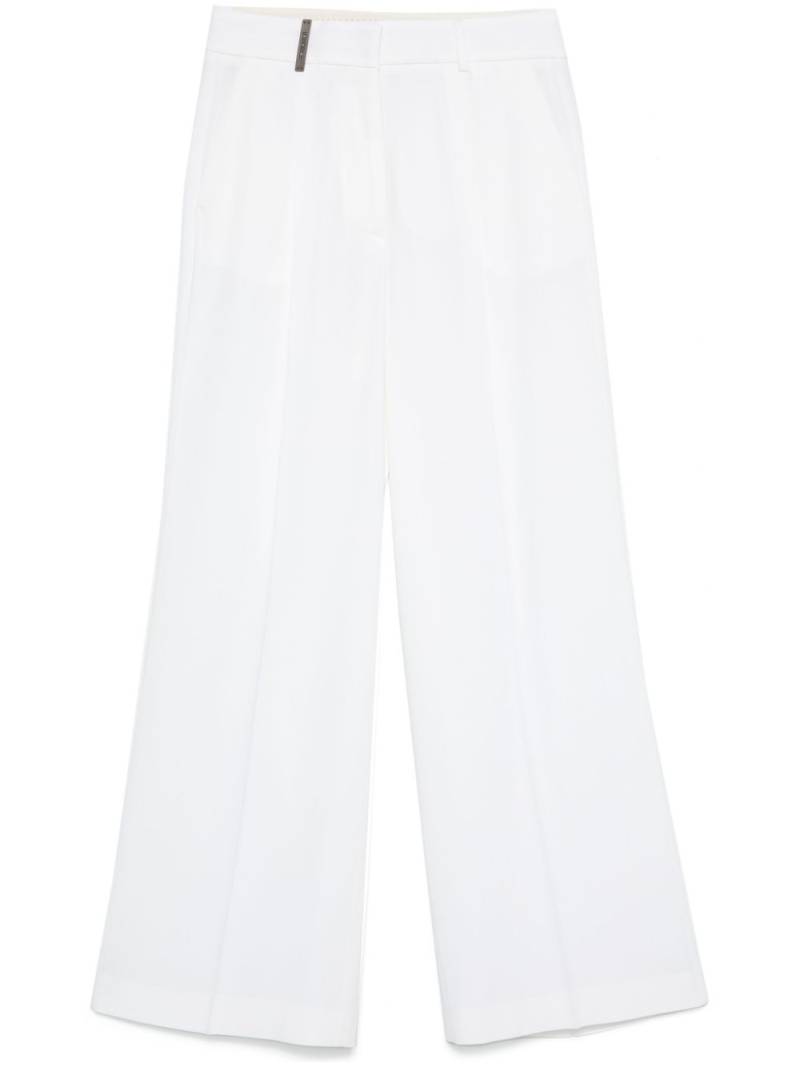 Peserico pleated palazzo pants - White von Peserico