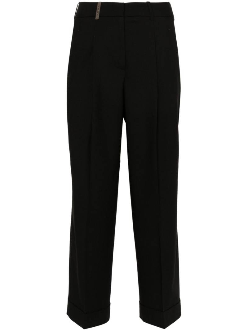 Peserico pressed-crease tailored trousers - Black von Peserico